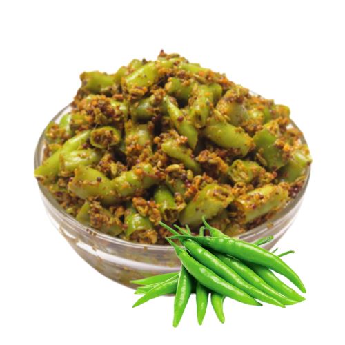 Green Chilli Pickle (Homemade Mirch Ka Achar)